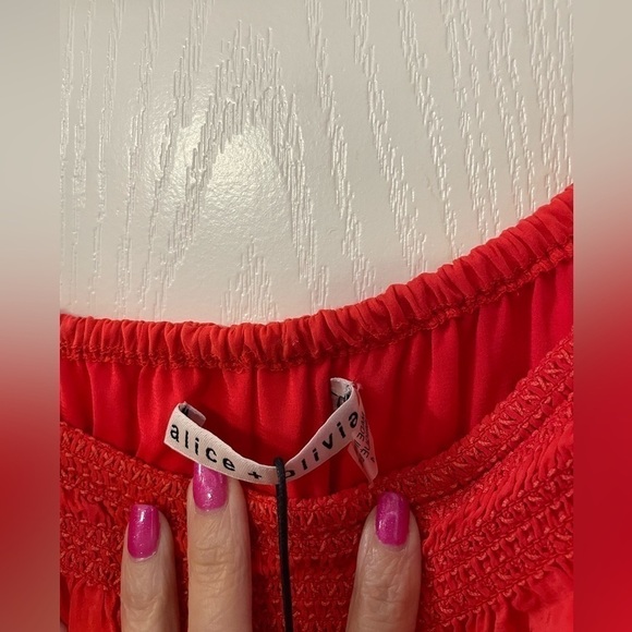 NWT Alice and Olivia- colored-block maxi dress Size 4 - Picture 4 of 11